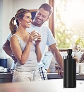 16oz matte black soap dispenser
