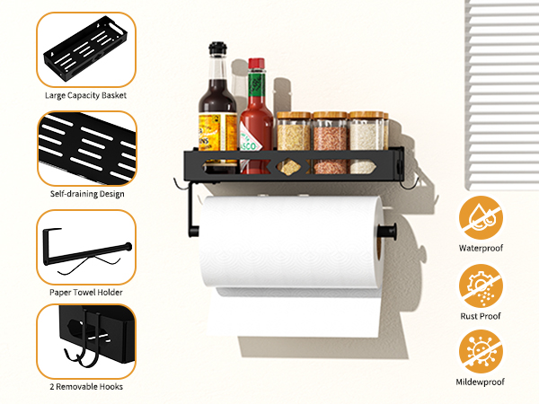wall mounted paper towel holder