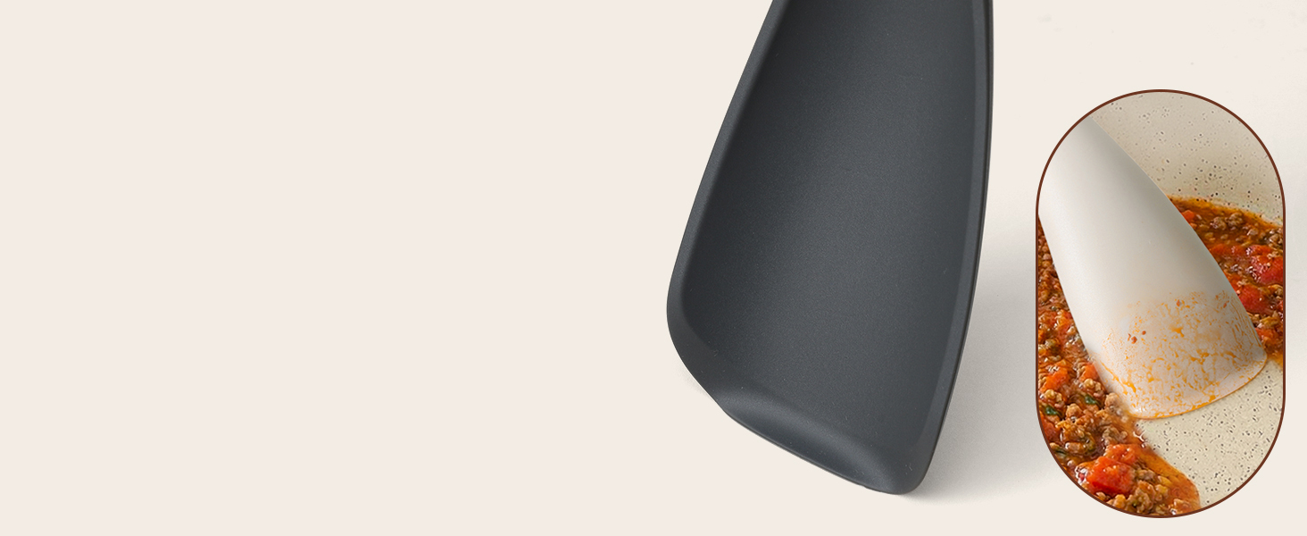 Safe For Nonstick, Ceramic, Cast iron Coated Cookwares