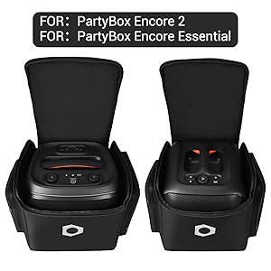Portable Carrying Case for JBL PartyBox Encore 2 & Encore Essential Speaker