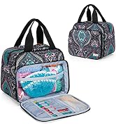 LoDrid Small Knitting Bag, Portable Yarn Storage Bag for Knitting Kit, Crochet Knitting Tote Orga...