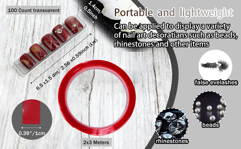 100PCS Transparent Acrylic Nail Art Display