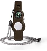 Emergency Survival Safety Whistle,Whistle for Kids with Lanyard,Compass,Thermometer,Ideal for Kay...