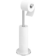 TACGEA Toilet Paper Holder Stand, Bathroom Toilet Paper Roll Holder Stainless Steel, Storage for ...