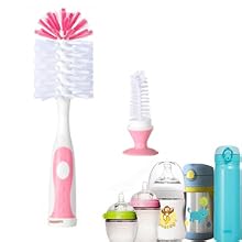 pink nylon bottle brush