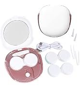 Contact Lens Cleaner Machine, Portable Ultrasonic Cleaning With USB Charger Mirror Tweezers Remov...