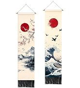 BSFHH Pack of 2 Tapestry -Landscape Flower Aesthetic Long Tapestries for Living Room and Bedroom ...