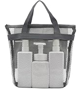 ASBEFORE Mesh Shower Caddy, Portable Shower Bag, Quick-Dry Hanging Caddy Bath Organizer with Zipp...