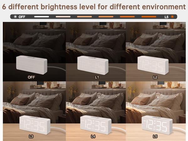 nightstand table clock