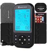 TENS Unit Muscle Stimulator Pro for Back Pain Relief, Shoulder Recovery and Physical Therapy, Ele...