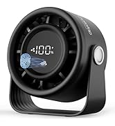 Gaiatop Small Desk Fan Rechargeable, 5in Personal Fan 4000mAh Battery Powered, Touch Control LED ...