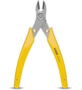 KATA Micro Stainless Steel Wire Cutter Mini Flush Cutters, 5.5 Inch Side Plier Precision Micro Cu...