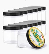 12 Pack 10oz Empty Slime Jars with lid