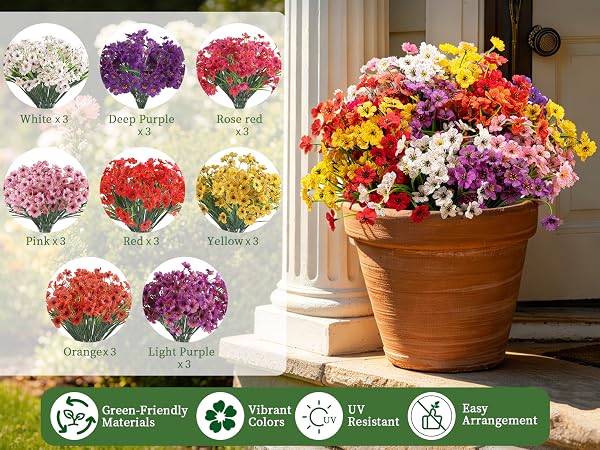 Artificial Flowers for Outdoors