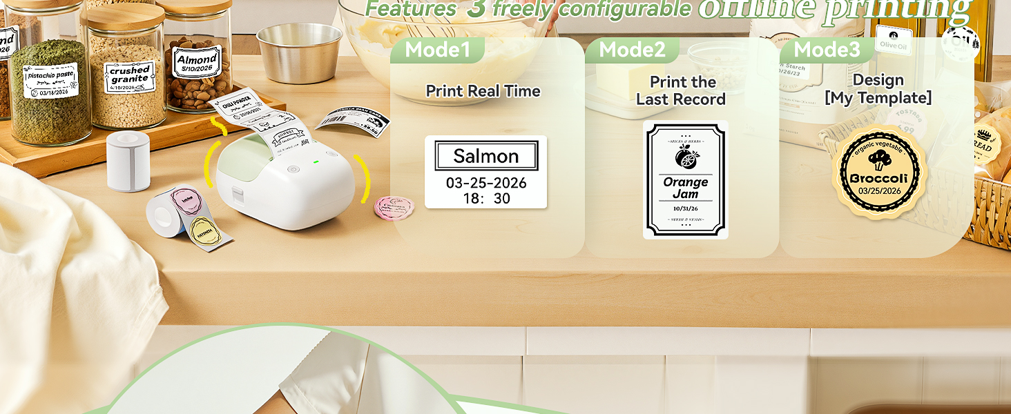 NIIMBOT B2 Label Maker Machine with Tape, Portable Bluetooth Label Printer with Multiple Templates