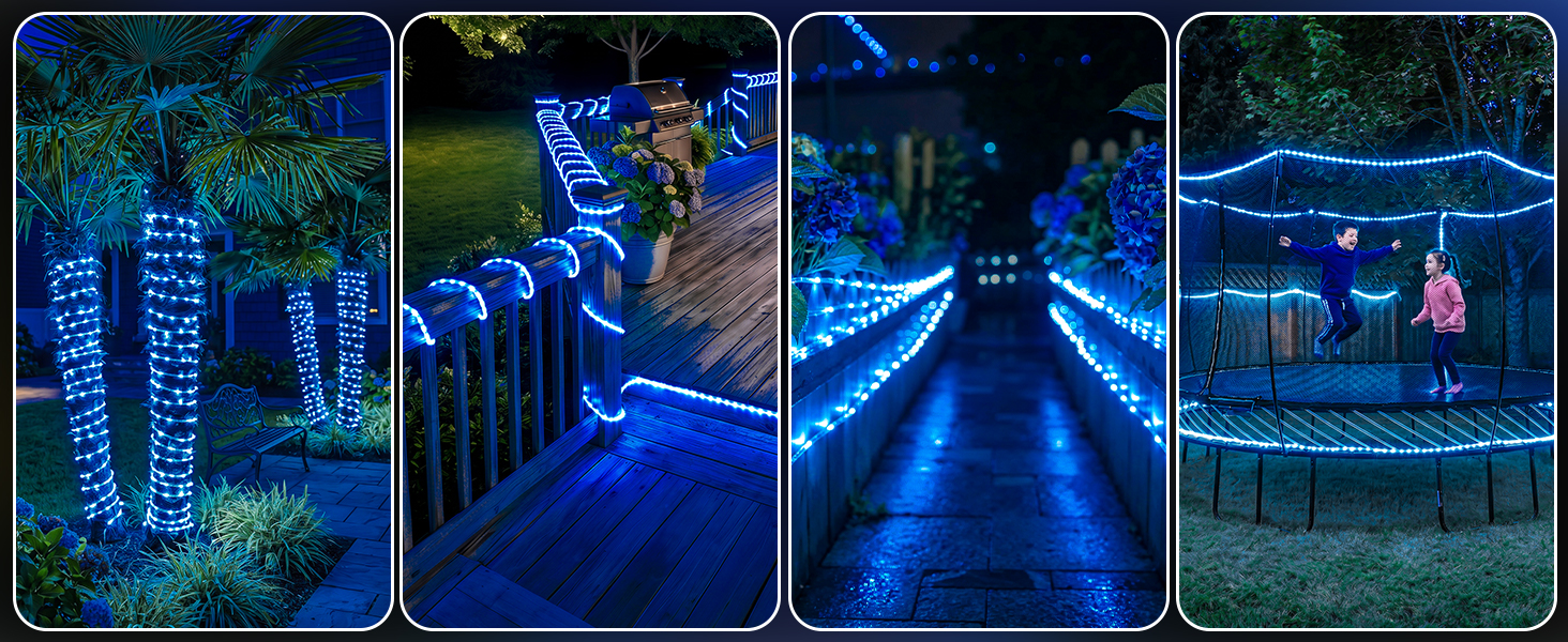led solar rope lights