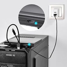 ROOFULL RF21-MAS DVD drive comes with an extra power supply cord for ensure sufficient power