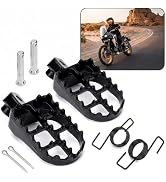 Pniwuno 2 PCS Dirt Bike Foot Pegs, Aluminium Front Footpegs, Heavy Duty Rust-proof Pedals for 50c...