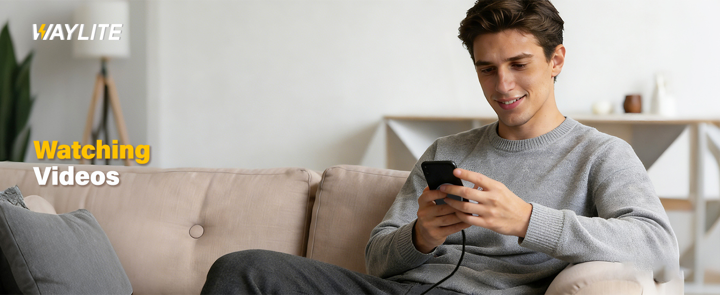 wireless charger for watching working
