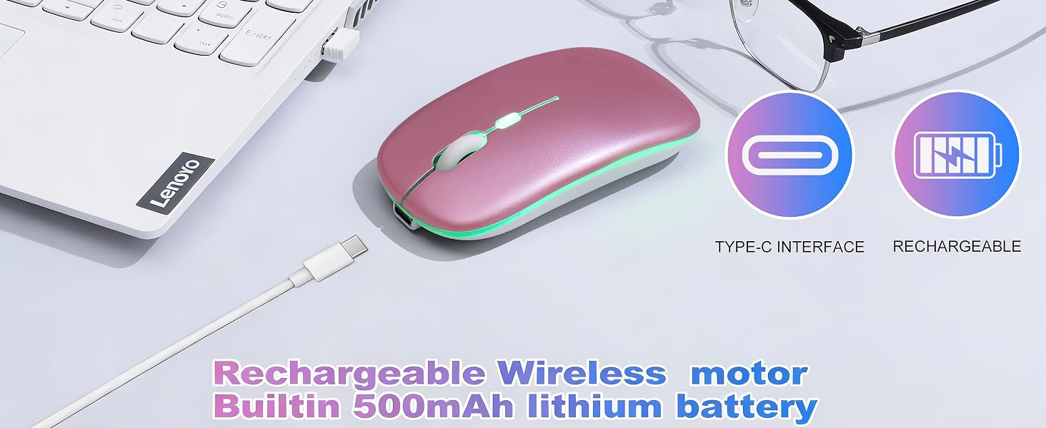 AZTZATZ Wireless Bluetooth Mouse Rechargeable