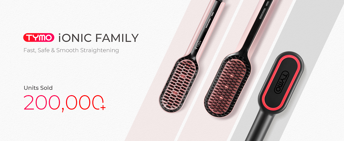 Ionic straigtening brush family for long, medium, short hair