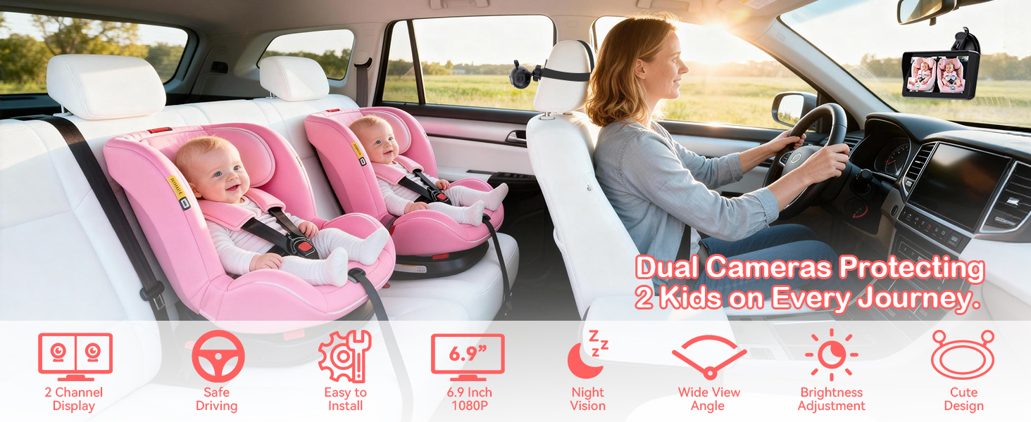 dual car camera baby monitor