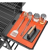 Silicone Griddle Tools Mat for Blackstone - Large Silicone Spatula Mat with Drip Pad - Griddle Ma...