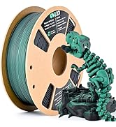 OVV3D Dual Color PLA Filament 1.75mm, Black Green Matte PLA 3D Printer Filament, Multi Color Chan...