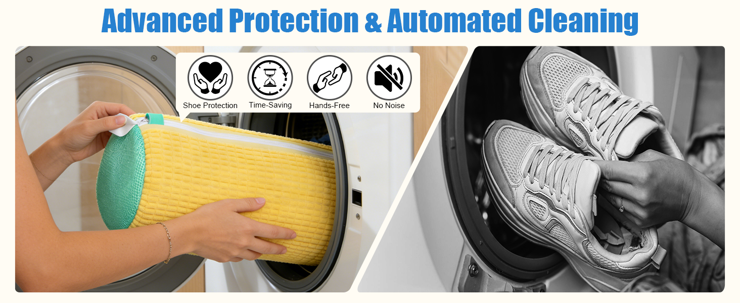 automatic shoe cleaning kit dryer bag fine mesh for sneakers shoe dryer sneaker cleaner laundry