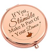 Inspirational Gifts Dancer Gift for Women Compact Makeup Mirror for Dance Lover Encouragement Gif...