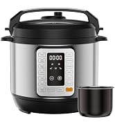 DUMOS Electric Pressure Cooker 16-in-1, 8QT Programmable Multi Cooker with 12 One-Touch Presets, ...