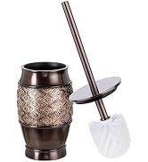 Creative Scents Dublin Toilet Brush Set - Toilet Bowl Cleaner Brush and Holder - Decorative Toile...