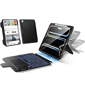 Hamile for iPad Pro 13-inch Case with Keyboard M5/M4 - Magnetic Wireless | Multi-Touch Trackpad, ...