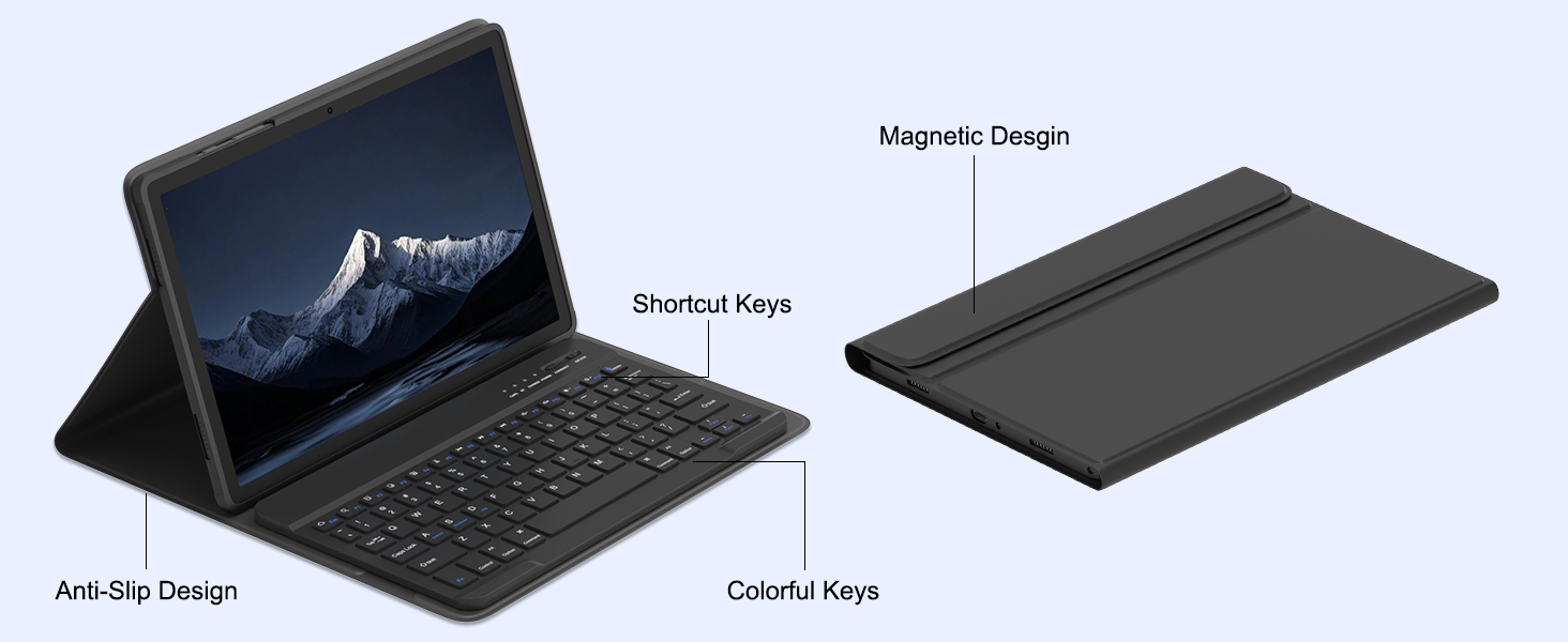 galaxy tab a9+/A11+ 11 inch case with keyboard