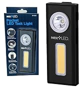 NextLED NT-6786 Rechargeable Flashlight Power Bank 500 Lumen Task Light. Cast Aluminum Body, Stro...