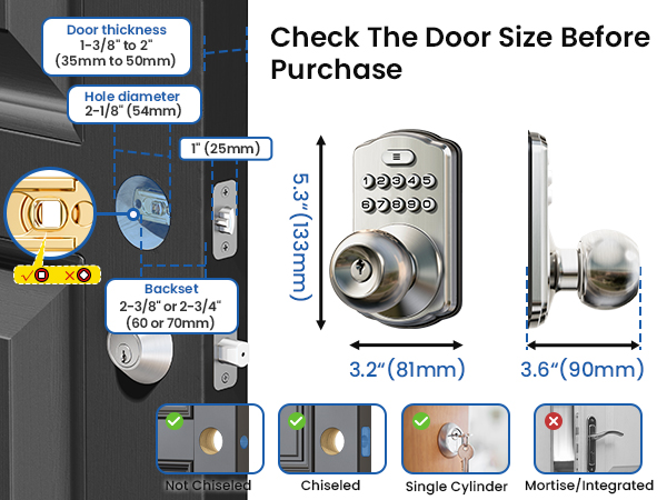 IP54 weather proof door lock