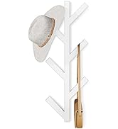 RRG Vertical Coat Rack Wall Mounted 16 Inch, Metal Vertical Hat Rack for Wall, Modern Wall Coat T...