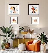 ELSKER&HOME 18x18 Frame Black 3 Pack, 14x14 frame with Mat or 18x18 Photos without Mat Set of 3, ...