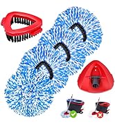 4 Pack Spin Mop Replacements Head Compatible for Oceda RinseClean 2-Tank System,Microfiber Spin M...