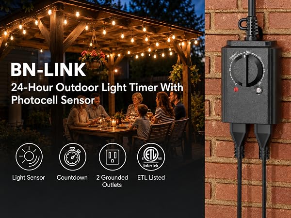 outdoor timer for light