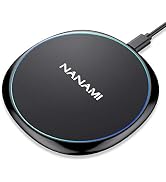 Fast Wireless Charger, NANAMI 7.5W Charging Pad Compatible iPhone 15/14/13/12/SE 2/11/11 Pro/XS M...