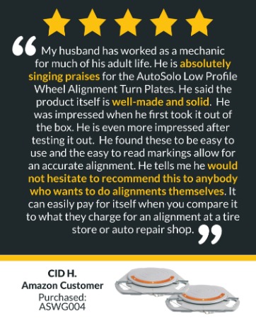 Cid H., customer, on the low profile turn plates. Well made and solid