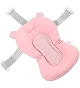 Baby Bath Seat, Baby Bath Tub Cushion for Bathtub Sink for Infant Newborn, Floating Foldable Adju...