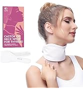 Castor Oil Pack for Thyroid - Reusable Organic Castor Oil Neck Wrap for Thyroid, Less Mess, Anti ...