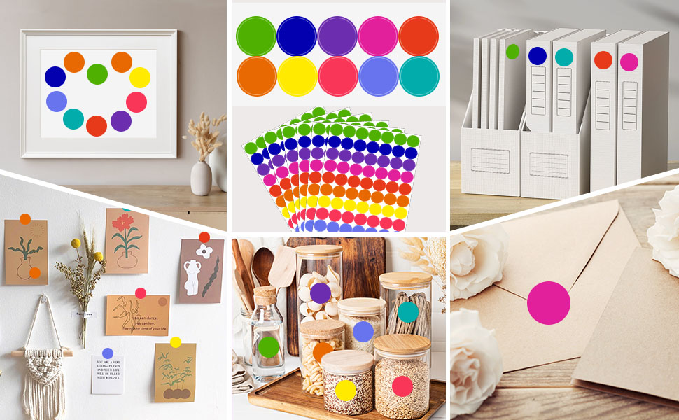 colored dot stickers