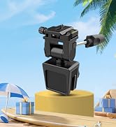APEXEL CNC Aluminum Car Window Mount for Spotting Scope, 360° Adjustable Car Window Clip With Qui...