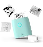JADENS Sticker Printer, Mini Printer for iPhone, Bluetooth Thermal Sticker Maker Machine, Pocket ...