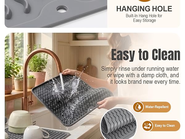 silicone dish drying mat