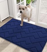 Navy dog bed mat