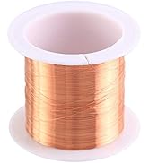 0.1mm Copper Wire, 50m Enameled Magnet Winding Wire High Temperature Resistance Craft Wire for Tr...